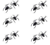 Elnwnnkc 12 Pièces Fausses Figurines D'araignées Accessoires 'Halloween Décoration Intérieure Extérieure pour L'affichage des Maisons Hantées Et L'activité De Farce Décoration 'araignées 'Halloween