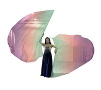 Elnwnnkc 2 pièces Demi-Cercle louange églises Drapeaux louange Danse culte Drapeaux avec Tige évolutive pour culte Danse Pratique Spectacles Accessoires