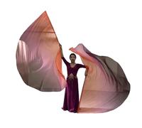 Elnwnnkc 2 pièces Demi-Cercle louange églises Drapeaux louange Danse culte Drapeaux avec Tige évolutive pour culte Danse Pratique Spectacles Accessoires