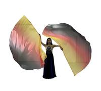 Elnwnnkc 2 pièces Demi-Cercle louange églises Drapeaux louange Danse culte Drapeaux avec Tige évolutive pour culte Danse Pratique Spectacles Accessoires