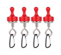 Elnwnnkc 4 Lots de Clips magnétiques d ' extérieur durables, Attaches magnétiques Solides pour Suspendre des Lampes de Camp, des lucarnes, des tentes, Un Crochet de Tente étanche