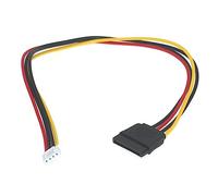 Elnwnnkc 4pin Flopppy to 15pin Adapter Red pour 5V Power Yellow pour Les Convertisseurs 12VPower Corde Câble d'alimentation