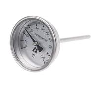 Elnwnnkc 50/100/150/200/300℃ Jauge de température en métal bimétallique pour canalisation industrielle