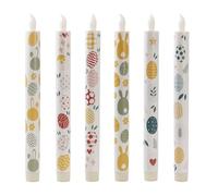 Elnwnnkc 6PCS Elegant Printed Electronic Timer Controlled Remote for Use in Various Event Decoration Printed