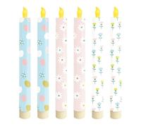 Elnwnnkc 6PCS Elegant Printed Electronic Timer Controlled Remote for Use in Various Event Decoration Printed