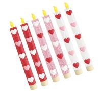 Elnwnnkc 6PCS Elegant Printed Electronic Timer Controlled Remote for Use in Various Event Decoration Printed