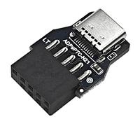 Elnwnnkc Adaptateur de connexion USB 2.0 9 broches vers C USB 2.0 pour ordinateur de bureau