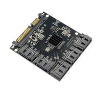 Elnwnnkc Adaptateur d'extension SATA à 5 ports - Technologie multiplicateurs - Transfert rapide - PCB - Adaptateur multiplicateur SATA