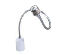 Elnwnnkc Adaptateur Réglable De Douille en Céramique Résistante À La Rotative E27 pour Ampoules LED Plafond Salle Bains 400W 110V/240V Luminaires Extension Luminaire en Céramique