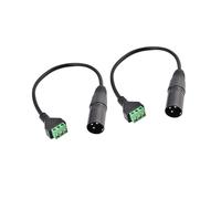 Elnwnnkc Adaptateur XLR en cuivre à conductivité pour interférence sans extension de signaux dans les systèmes sonores, câble de Transmission sonore