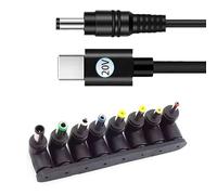 Elnwnnkc Adaptateurs et câble de à Angle Droit DC5521, Prise 5, 5x2, 1mm pour Ordinateurs Portables, routeurs, caméra de sécurité et Adaptateur de caméra pour Ordinateur Portable