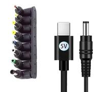 Elnwnnkc Adaptateurs et câble de à Angle Droit DC5521, Prise 5, 5x2, 1mm pour Ordinateurs Portables, routeurs, caméra de sécurité et Adaptateur de caméra pour Ordinateur Portable