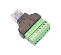 Elnwnnkc Adaptateurs RJ45 mâle vers bornes 8 broches blindés sans soudure pour connexion de câble, réseaux domestiques, adaptateurs Ethernet non soudés