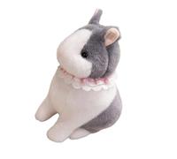 Elnwnnkc Animaux en Peluche Apaisants Lapins Poupée Jouet Anti-Stress Décors Poupées Douces Jouet pour Bébé Les Tout-Petits Émotion De Noël Doux Animal en Peluche Doux Les