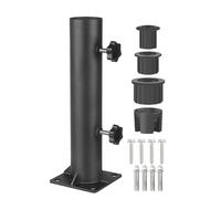 Elnwnnkc Base de support de parasol renforcée pour extérieur et pinces de fixation pour table de cour