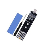 Elnwnnkc Boîtier De Lecteur NVMe Portable Type-c Mobile RTL9210B/JMS581DL Puce Compatible 2230 2242 2260 2280 Externe