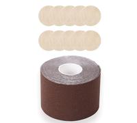 Elnwnnkc Boobytapes Kit de bandes adhésives pour gros soutiens-gorge mamelons avec pétales et cache-seins, JJ, 3.8cm