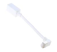 Elnwnnkc Câble d ' extension Ethernet CAT7 10 Gbit/s, rallonge de câble à 90 degrés, adaptateur de cordon réseau RJ45 à angle droit pour connecteur mâle à femelle