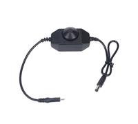 Elnwnnkc Câble d'alimentation de type C PD vers 12 V de 53 cm avec variateur en ligne, cordon de commande à court terme pour l'installation du ventilateur de refroidissement, la configuration de la