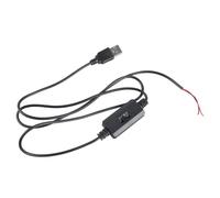 Elnwnnkc Câble de contrôleur de ventilateur USB réglable à 3 vitesses vers 2 broches avec interrupteur pour moteurs CC 5 V et ventilateur de refroidissement