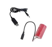 Elnwnnkc Câble de Remplacement de Batterie USB à 110CM LR20 D, convertisseurs de Puissance USB pour appareils électroniques continus, Alimentation de Chauffe-Eau à gaz