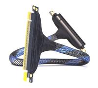 Elnwnnkc Câble D'extension De Carte Graphique PCIE5.0 X16 Avec Connecteurs Blindés En Métal Boucles Queue Prend En Le Câble D'extension GPU Données Pcie 5.0