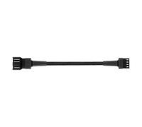 Elnwnnkc Câble d'extension de ventilateur 4 broches pour boîtier d'ordinateur avec manchon en nylon tressé pour améliorer le refroidissement et