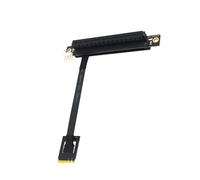 Elnwnnkc Câble d'extension PCIe 16X, connexion d'alimentation 4 broches 270 ° pour testeur PCIe d'extension d'extension vers