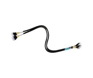 Elnwnnkc Câble d'interface interne SFF-8654 8I tressé 65 cm | Connecteur droit pour les tâches de mise à niveau du serveur, disposition intérieure propre, unité unique