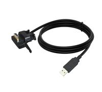 Elnwnnkc Câble USB 2.0 HDTV De 2 M Avec Connecteur À Angle Droit De Durabilité Pour Terminaux POS IPP3320 IPP350 Et ISS250 296100039 Câble USB HDTV À Angle Droit