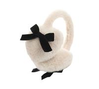 Elnwnnkc Cache-oreilles confortables avec ruban élégant et coupe-vent pour adolescents et adultes, beige, taille unique