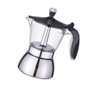 Elnwnnkc Cafetières de conception italienne avec processus d ' visible, capacité de 4/6 tasses, idéales pour améliorer votre rituel quotidien du café, percolateur à expresso italien