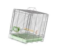 Elnwnnkc Cage à Oiseaux en métal Pliable et Stable, en Acier Inoxydable résistant à la Rouille, Facile à Transporter, pour Les activités de Plein air, Cage Polyvalente pour Animaux de Compagnie