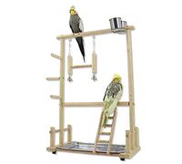 Elnwnnkc Cage à perruches, d ' échelle, balançoire pour perroquets, Tasse d ' Alimentation, Jouet de Gymnastique, Pont d ' pour perruches, calopsitte, balançoire pour Conures