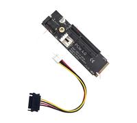 Elnwnnkc Carte De Conversion PCIe 4X Double Emplacement pour La Mise À Niveau du Matériel Informatique Et L'installation SSD (120) Adaptateur Données