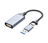 Elnwnnkc Carte de de Jeu HDTV Universelle avec connecteurs USB a et C pour Un Streaming et Un Enregistrement Transparents a et C Carte de HDTV