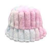 Elnwnnkc Chapeau de pêcheur rétro à rayures verticales en peluche avec cordes, grenouille blanche et noire pour femmes, hommes, adolescents, enfants, filles, garçons, b, Taille unique