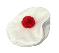 Elnwnnkc Chapeau de peintre populaire avec pompons en fourrure pour enfants de 3 à 6 ans, chauffeur élégant pour l'hiver et l'automne, beige, Taille unique