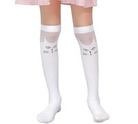 Elnwnnkc Chaussettes Pratiques Au-dessus Du Genou Pour Filles Chaussettes En Tissu Doux La Peau Longueur Sans Couture Jeu En Plein Air Confortables Les Filles
