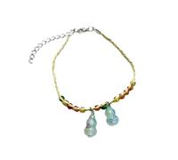 Elnwnnkc Chinese Gourd Pendant for Couple Lucky Beaded Bangles Jewelry Party Daily Wear and Party Handcrafted for Mens