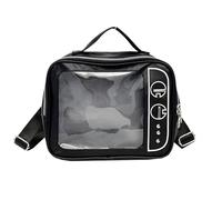 Elnwnnkc Clear Itabag Lovely Shoulder Bag Pin Display Backpack Aesthetic Crossbody Retro Televisions Messengers for Daily Women Lovely Itabag Retro Television Shoulder Backpack Crossbody