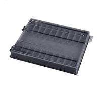 Elnwnnkc Clear See Trousse de rangement pour stylos 10 instruments d'écriture Solution d'économie d'espace pour le maillage de l'espace de travail facile Boîte de matériel d'écriture transparente