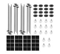 Elnwnnkc Clips de Fixation à Fermeture éclair pour Ventilateur de radiateur, refroidisseurs de Transmission électrique, Sangle de, Ensemble de de Ventilateur, Installation Facile, Ensemble