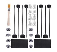 Elnwnnkc Clips de Fixation de Ventilateur de radiateur, Ensemble de de Ventilateur de Voiture, refroidisseurs de Transmission électrique Automatique, de Sangle de Cravate