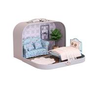 Elnwnnkc Collection De Meubles Jeu Imaginatifs pour Filles Construction À Ossature Métallique Développement des Compétences Accessoires Poupée en Métal Et en Tissu