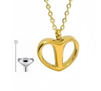Elnwnnkc Collier d ' urne en forme de cœur amélioré, pendentifs en forme de cœur pour cendres, pendentifs de mémoire de crémation pour femmes et filles