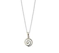 Elnwnnkc Collier pendentif spirales simples, bijoux robustes en acier inoxydable, tenue confortable de jour comme de nuit pour les amateurs de mode Bijoux en acier inoxydable