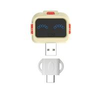 Elnwnnkc Commutateurs intelligents à Commande vocale Anglaise, contrôleur USB Type C à Double Port 5V pour lumières, Ventilateurs, humidificateurs USB Type C Voice Control Switches