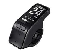 Elnwnnkc Compteur LCD pour vélo électrique avec corps compact de 6,3 cm, écran de serrage pour guidon de vitesse, remplacement du panneau kilométrage et lecture de conduite