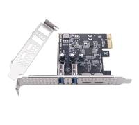 Elnwnnkc Computer PCIExpress Expansion Card 4 Port Type C and TypeA 10Gbps Fast Speeds Interfaces for Systems Networking Interfaces Card